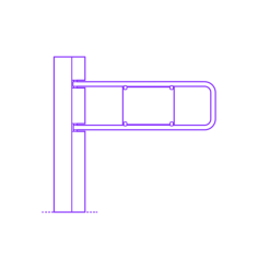 Buildings Turnstiles Flag Gate Line Art Svg Vector, Free Vectors File